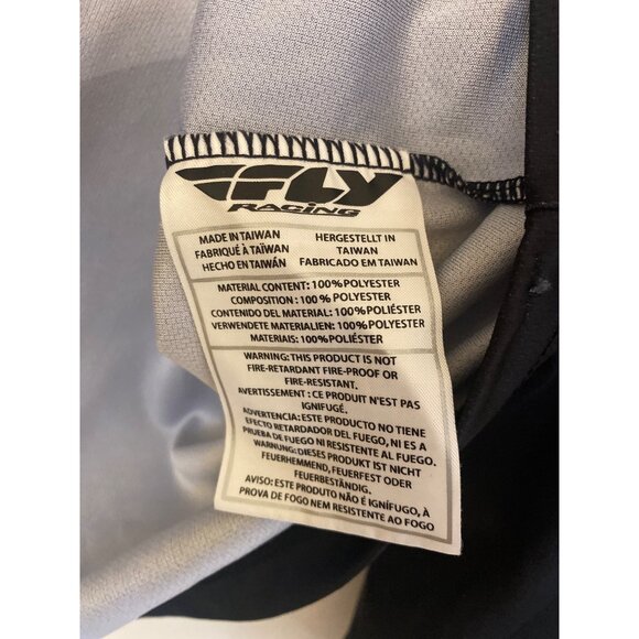Fly Racing Gray F-16 Motocross Jersey Men's Size Large - Picture 4 of 6